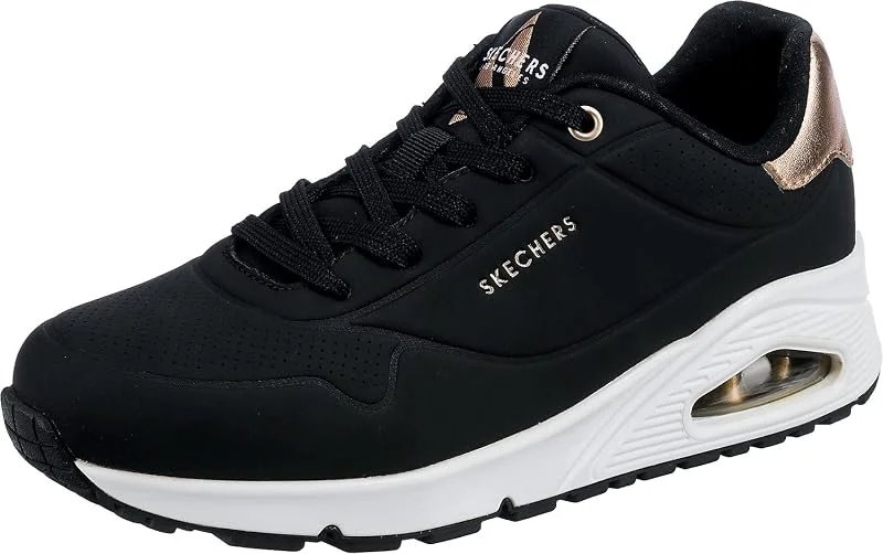 Skechers Treinadores de Ar Dourada para Mulher — Roupa aquecida