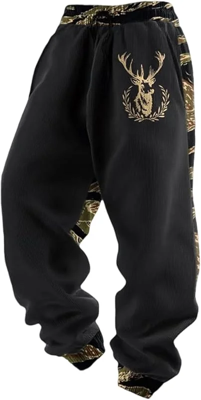 Generisch Pantalones de chándal sueltos de invierno para hombre, tallas grandes — Roupa aquecida