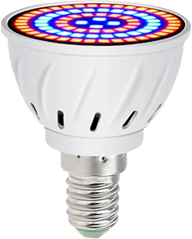 Lâmpada de cultivo 60 LED E14 crescimento vegetal, lâmpada hortícola de plantas de espectro completo, 220 V, interior para plantas de interior, jardim suculentas. — Aquecimento