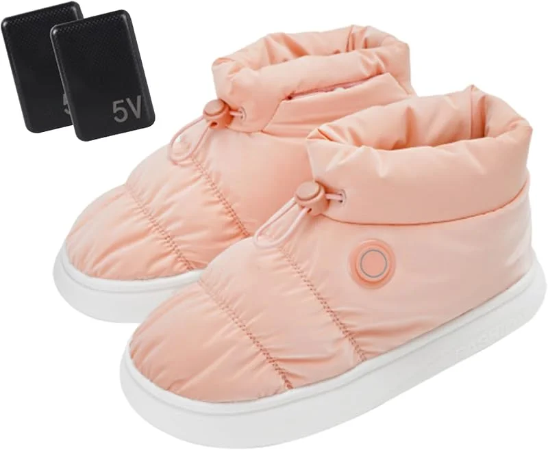 Zapatos de calefacción, zapatos calefactados, Calentador de pies portátil para invierno, zapatos eléctricos para calentar pies, zapatos térmicos y cómodos de invierno, artículos para el hogar para — Roupa aquecida