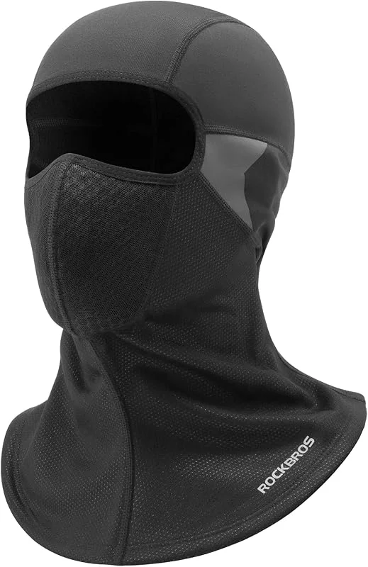 ROCKBROS Pasamontañas Moto Invierno a Prueba de Viento, Balaclava Completo Térmico Transpirable Sotocasco para Ciclismo Esquí Snowboard Deportes al Aire Libre — Roupa aquecida