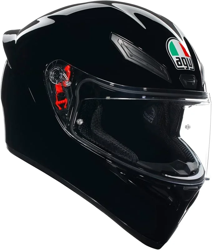 AGV - K1 S ECE 22-06, Capacete de motocicleta integral para homem ECE, com Aleron Aerodinâmico, ventilações e viseira resistente a riscos, campo de visão de 190°, interruptor capacete para mota — Cozinha e lar