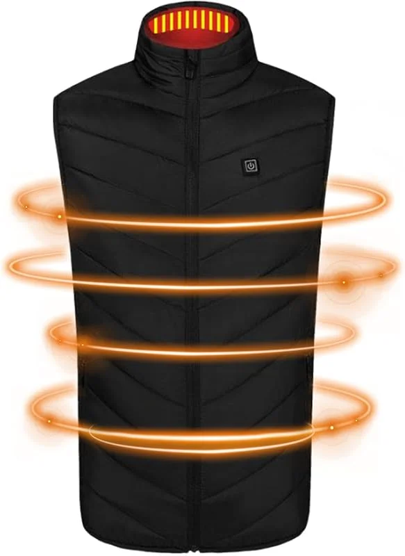 ZORQ Heat Jacket - casaco de caça com aquecimento inteligente com 3 níveis de aquecimento, colete elétrico ajustável, colete de aquecimento rápido para mulheres, homens, inverno — Cozinha e lar