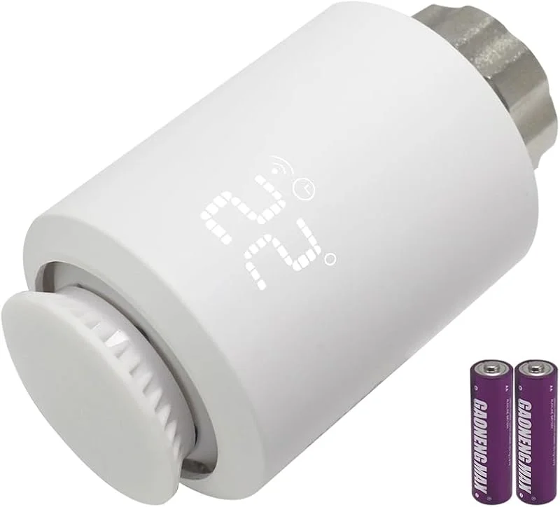 KETOTEK Cabeça Termostática de Radiador Zigbee Inteligente, Compatível com Alexa, Válvula Termostática Digital Programável Tuya, Smart Life App Control M30 x 1, 5 — Aquecimento