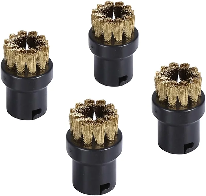 Kärcher Kit escovas 4 peças acessórios para limpeza a vapor escova redonda de limpeza a vapor bicos substituíveis para produtos de limpeza a vapor SC1 SC2 SC3 SC4 SC5 SC6 SC7 — Humidificador