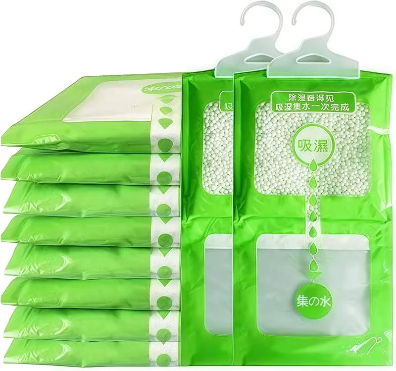 10 sacos desumidificadores dessecantes suspensos à prova de humidade para evitar mofo armários, cozinha, casa de banhoDessecante bolsa — Humidificador