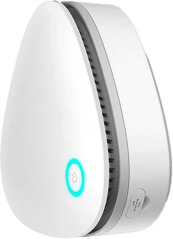 Eliminador de olores portátil con funcionamiento USB para frigorífico, zapatos, purificador de aire, elimina el 99% de los olores, ideal para salón, baño, dormitorio (White2, talla única) — Humidificador