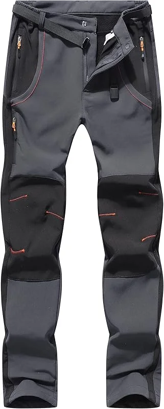Calças Trekking esqui trabalho homem impermeáveis polar forrado — Cozinha e lar