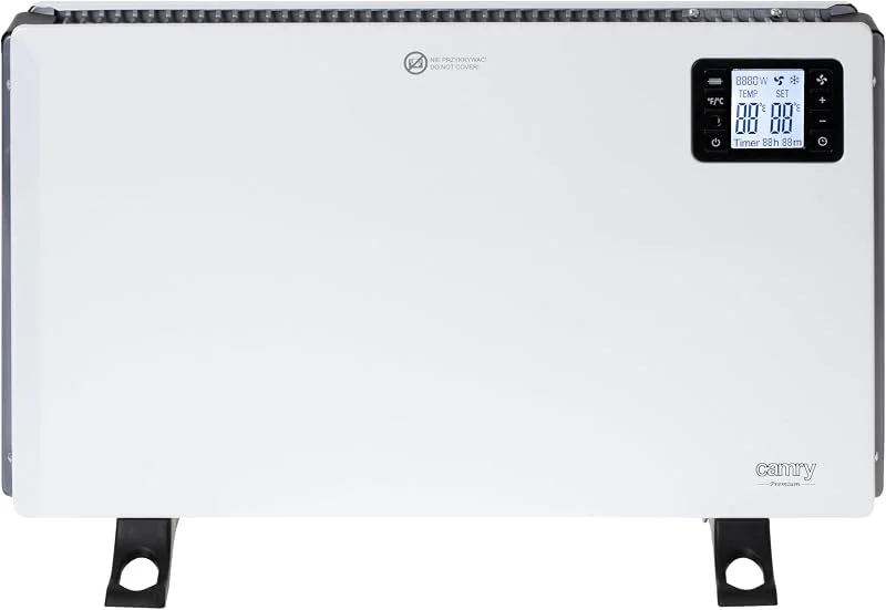 ADLER Camry aquecedor convector com ecrã LCD e controlo remoto, 2000 W, cor branca — Aquecimento