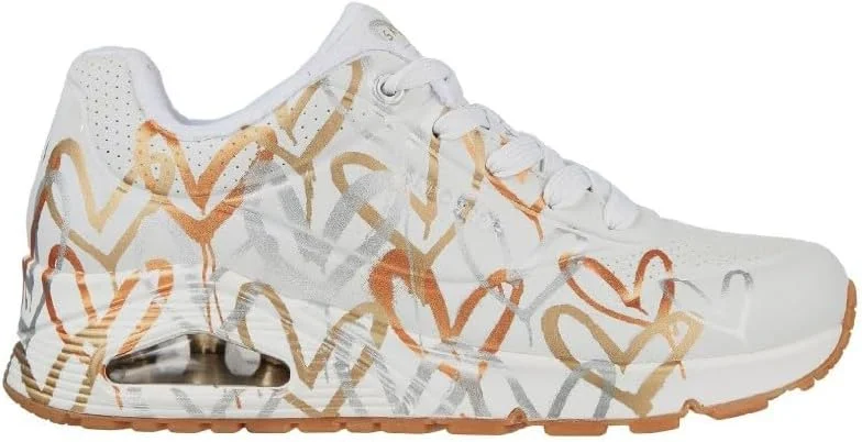 Skechers Uno Metallic Love, sapatilhas de mulher — Roupa aquecida