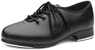 Bloch SF3710L - Sapatos de couro sintético com atacadores, cor preta — Roupa aquecida