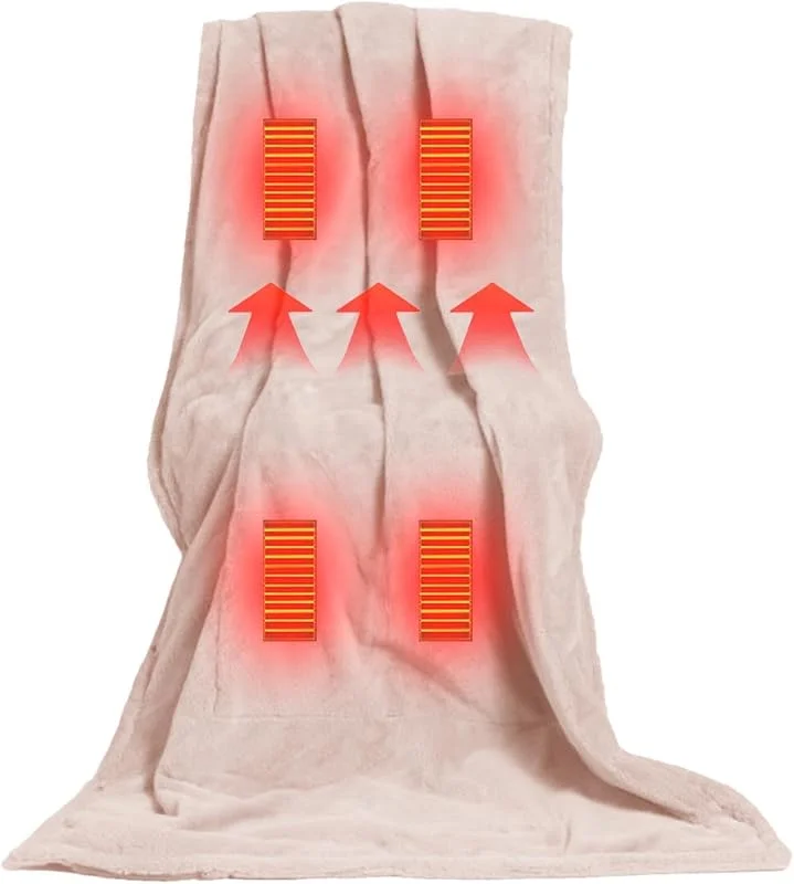 Manta Eléctrica Calefactable Transpirable 3 Niveles Temperatura Manta — Aquecimento