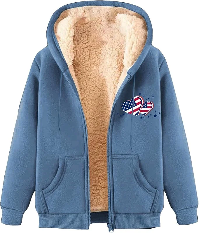 Abrigo de piel de cordero de invierno Plus tamaño polar con capucha chaqueta cálida chaqueta de punto de gran tamaño con capucha — Roupa aquecida