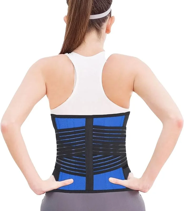 Tallas Grandes S-6XL Faja Lumbar para Aliviar El Dolor Lumbar Cinturón De Soporte Lumbar para La Ciática Corrector De Postura Faja Ajustable para Deportes Y Trabajo(5XL) — Roupa aquecida