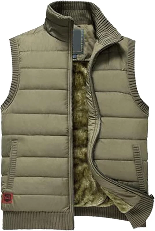 Genérico Chaleco Plumas Ligero Hombre Chalequillo Chalecos Caballero Casual Capa Sólida chaqueta ligera sin mangas Transpirable Informal calentador de cuerpo Al Aire Libre Ocio — Roupa aquecida