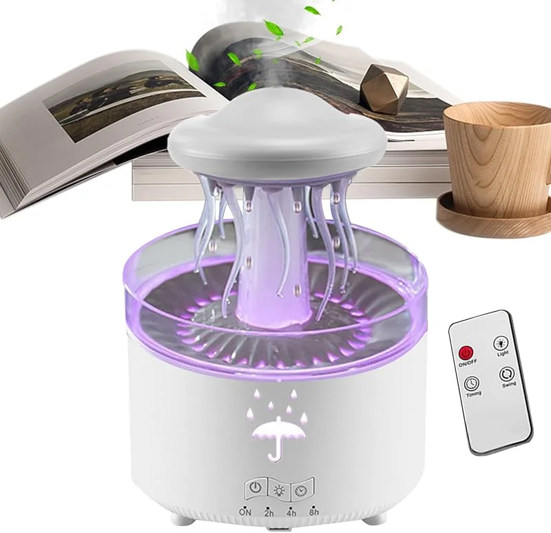 Humidificador difusor de aceites esenciales, 300 ml, LED, 7 colores