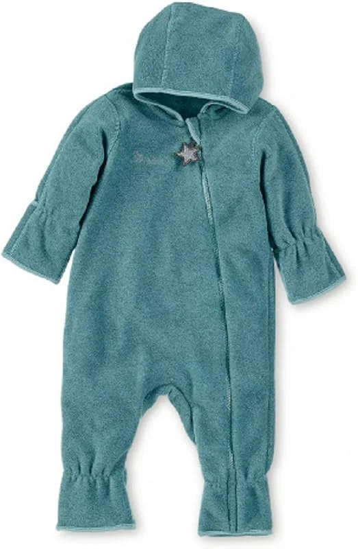 Sterntaler Macacão de microforro polar unissexo, bebé e crianças, com fecho de correr, punhos de mãos e pés dobráveis, macacão aconchegante — Roupa aquecida