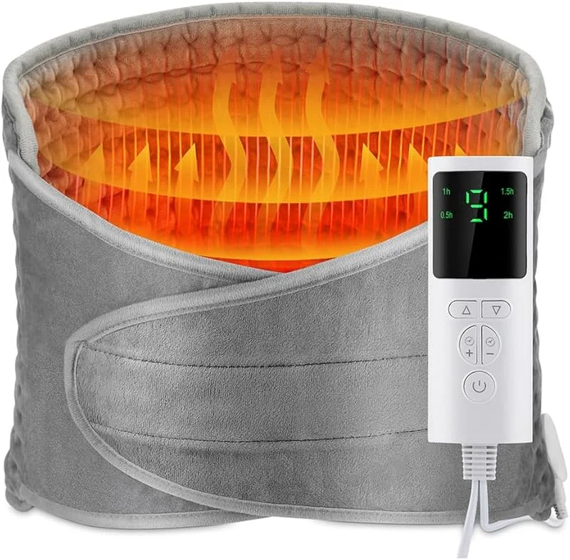 Cinturón Calefactable Portátil con Soporte Lumbar y Temperatura Ajustable, Calentador de Espalda y Abdomen — Roupa aquecida