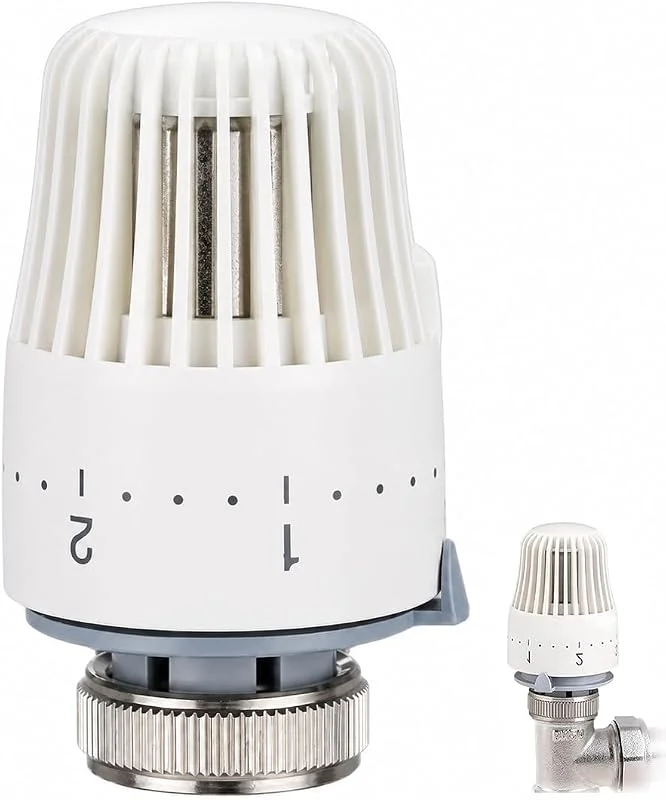 1 Pezzi Termostato radiador, cabeça térmica radiadora, termóstato com posição zero, cabeça de substituição, cabeça térmica para casa, B — Aquecimento