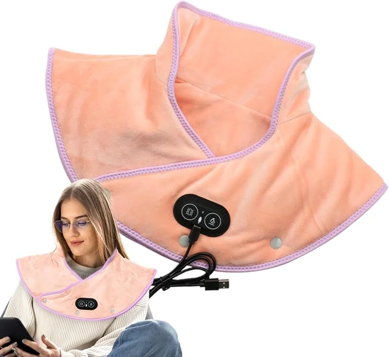 Almohada eléctrica de calor cervical con 3 niveles de calor, apagado — Aquecimento
