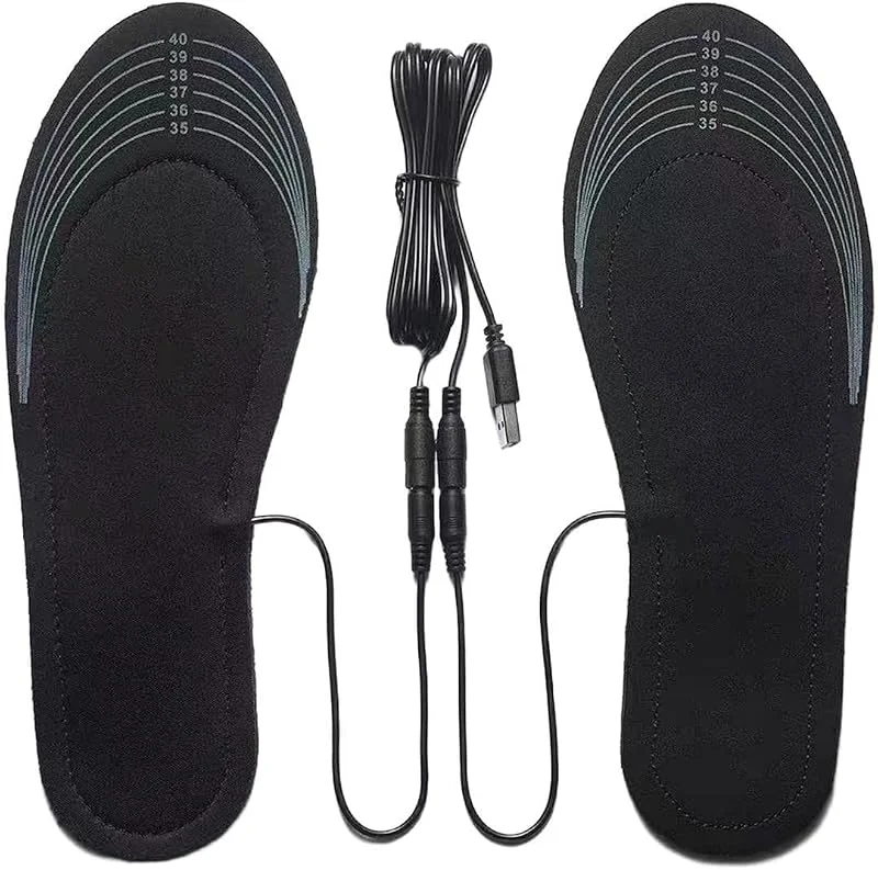 Plantillas calefactables USB Calentador suave cómodo transpirable — Roupa aquecida