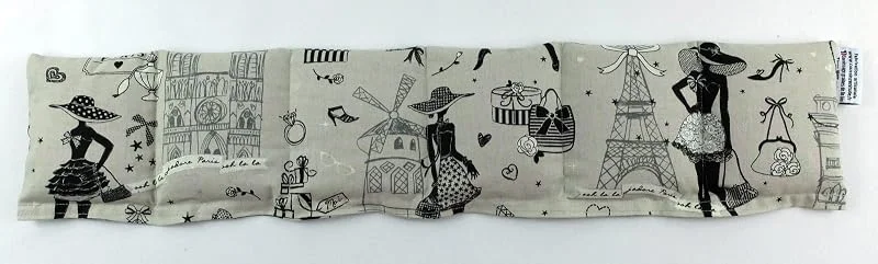 Coussin cervical Paris prata enchimento 100% grão de linho biológico) — Aquecimento