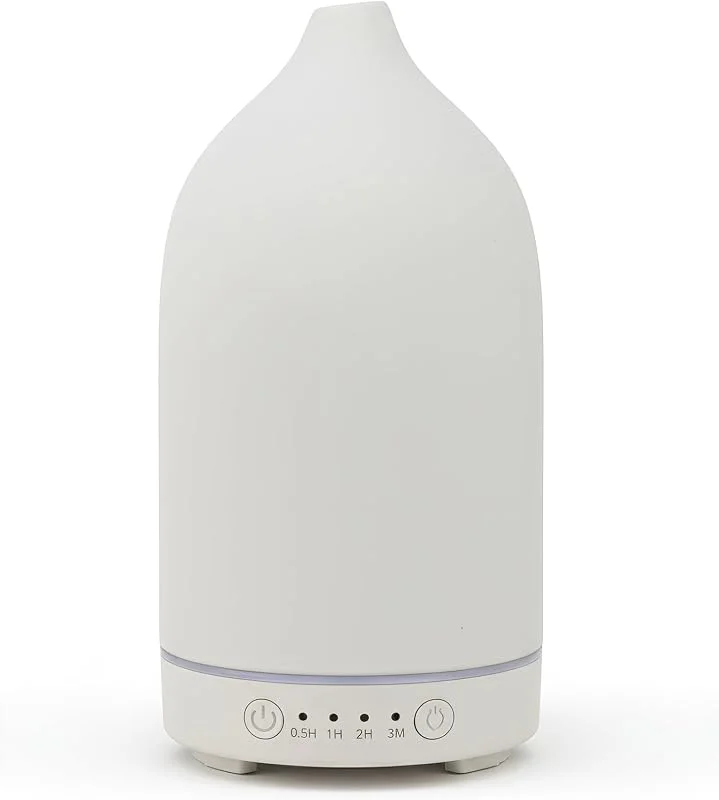 LYVN Difusor de aroma ultra-sónico com luz LED multicolorida, branco — Humidificador