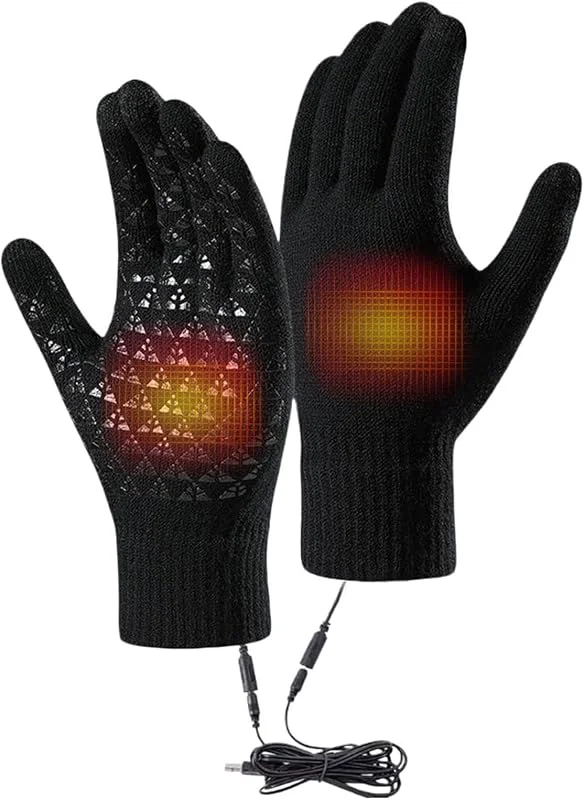 Guantes Eléctricos Térmicos Táctil USB Calor Unisex Invierno Cálido — Cozinha e lar