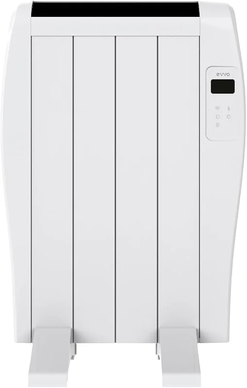 Radiador emissor térmico EVVO C branco, instalação de chão ou parede, Google Home, bloqueio infantil, Wi-fi, controlo remoto, temporizador, ecrã LCD (C4) — Aquecimento