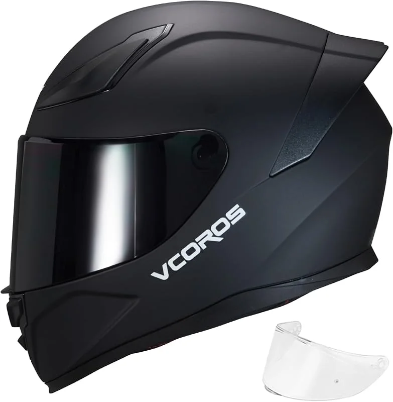 VCOROS Capacete integral de moto WS-609, capacete integral para moto ECE — Cuidados de rosto