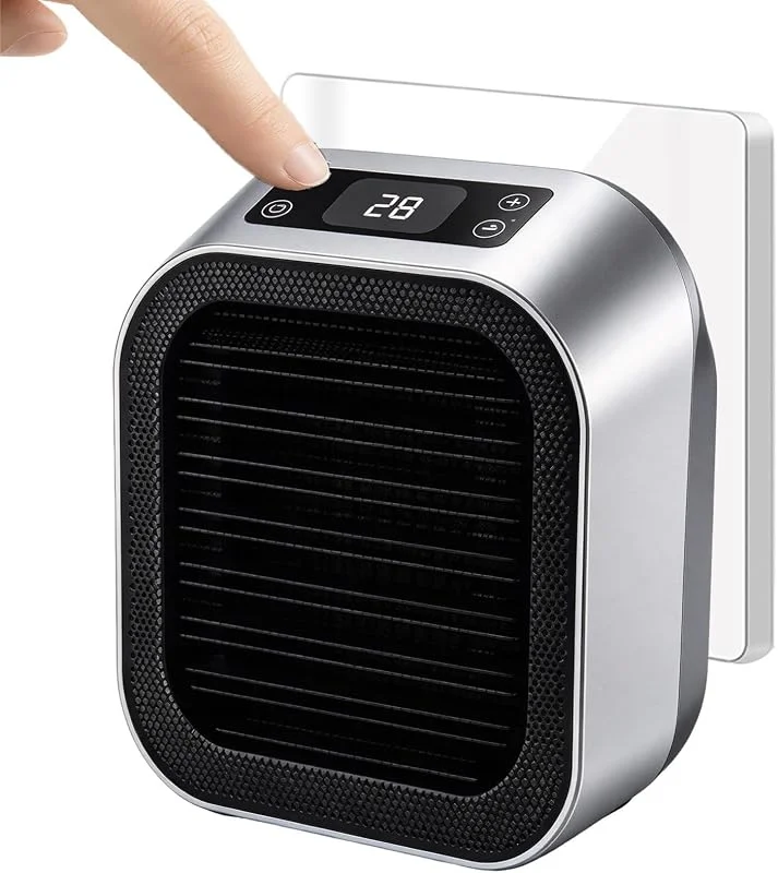 Calefactor de Escritorio 600W Mini Soplador de Aire Caliente para Pared — Aquecimento