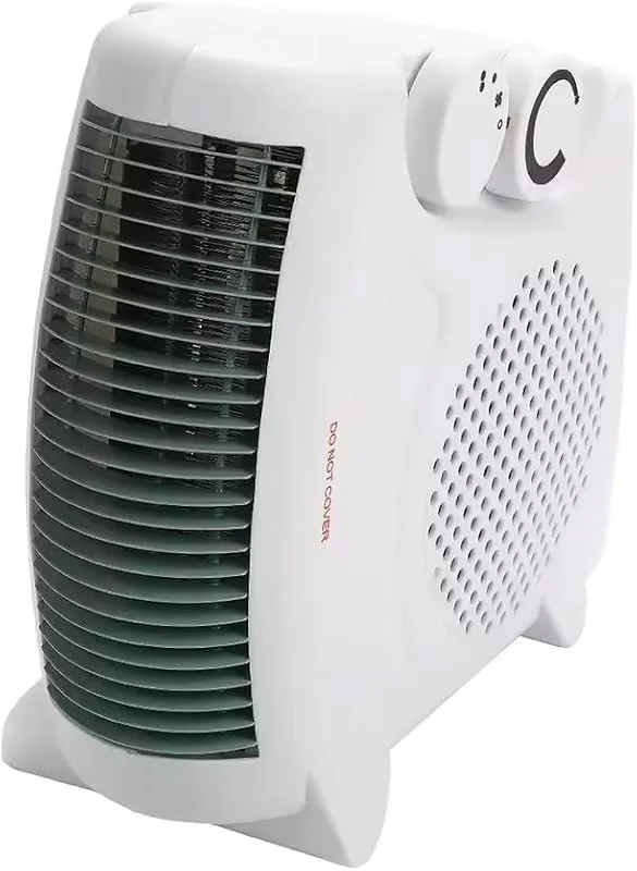 Aquecedor 2 em 1 1000-2000W, aquecimento eficiente e versátil, ideal para aquecer espaços pequenos e melhorar o conforto.