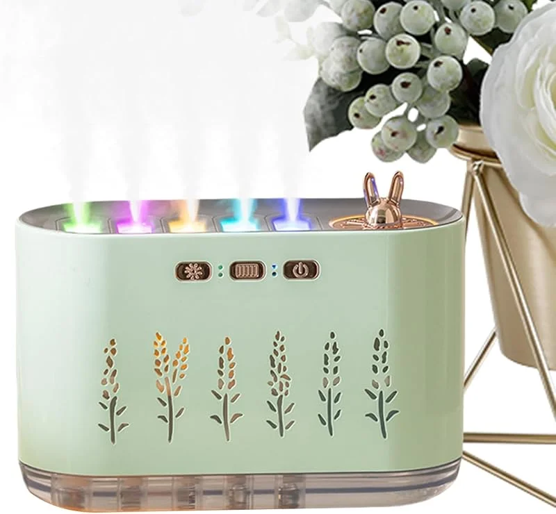 Humidificadores de ar para quarto, difusor de aromaterapia com iluminação de 7 cores - decoração para quarto infantil e bebé