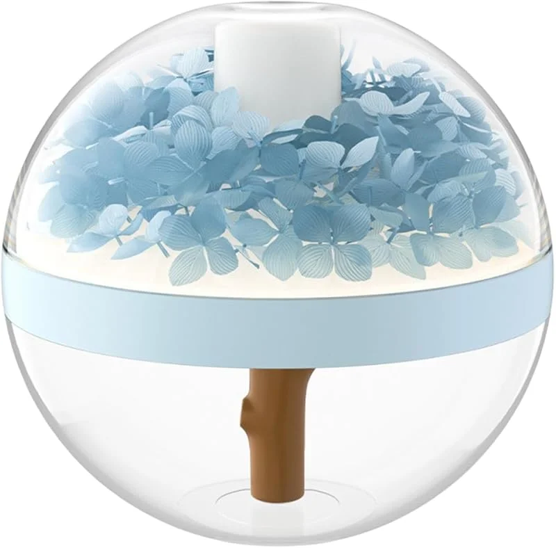 Mini humidificador de viaje con flores estabilizadas