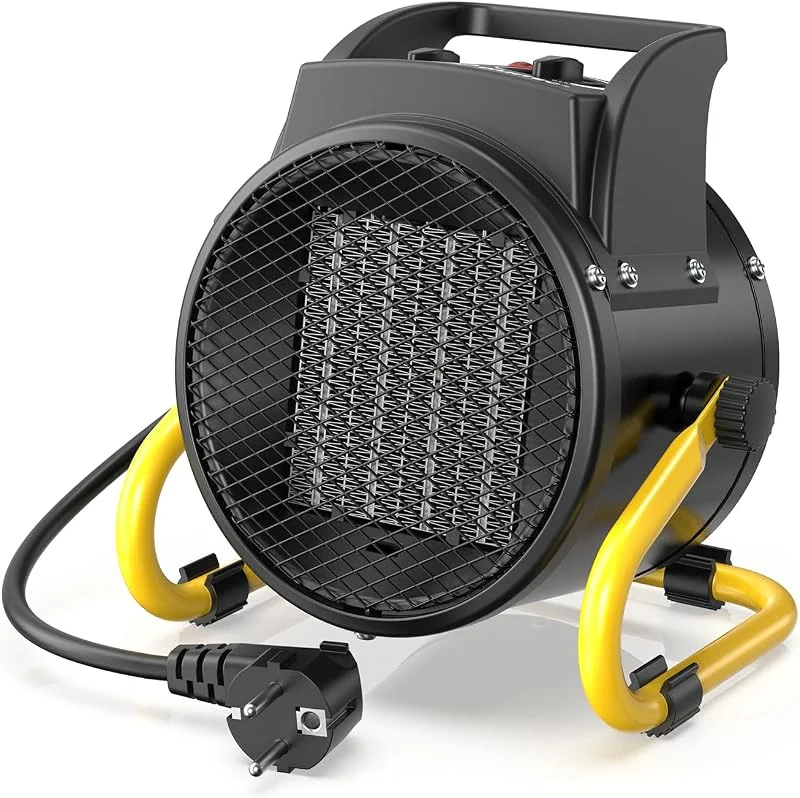 DAHTEC Aquecedor cerâmico 2000 W - baixo consumo - radiador elétrico portátil - aquecimento rápido em 3 s - adequado para casas, casas de banho e obras de construção