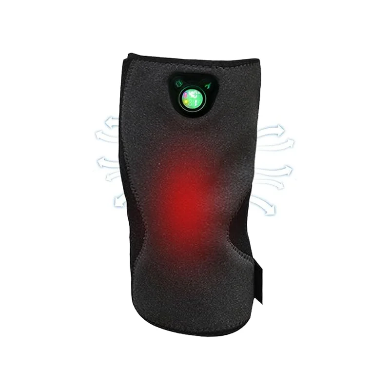 Joelheiras aquecidas, dispositivo de aquecimento de 6 modos de vibração, invólucro térmico ajustável para massagem térmica elétrica para idosos, braços, ombros ou relaxamento muscular — Roupa aquecida