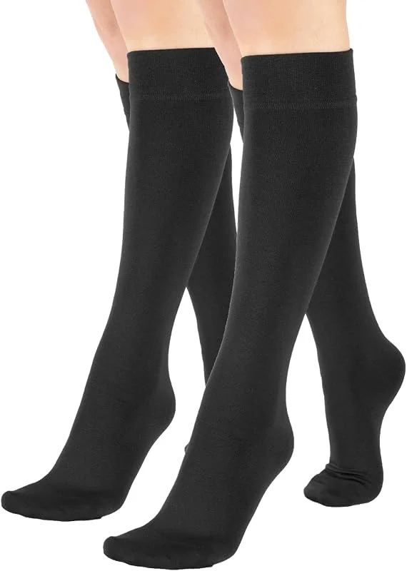 Cette - PACK 2, 4 pares meias térmicas até ao joelho, meias com forro polar, meias de inverno, 300 DEN — Roupa aquecida