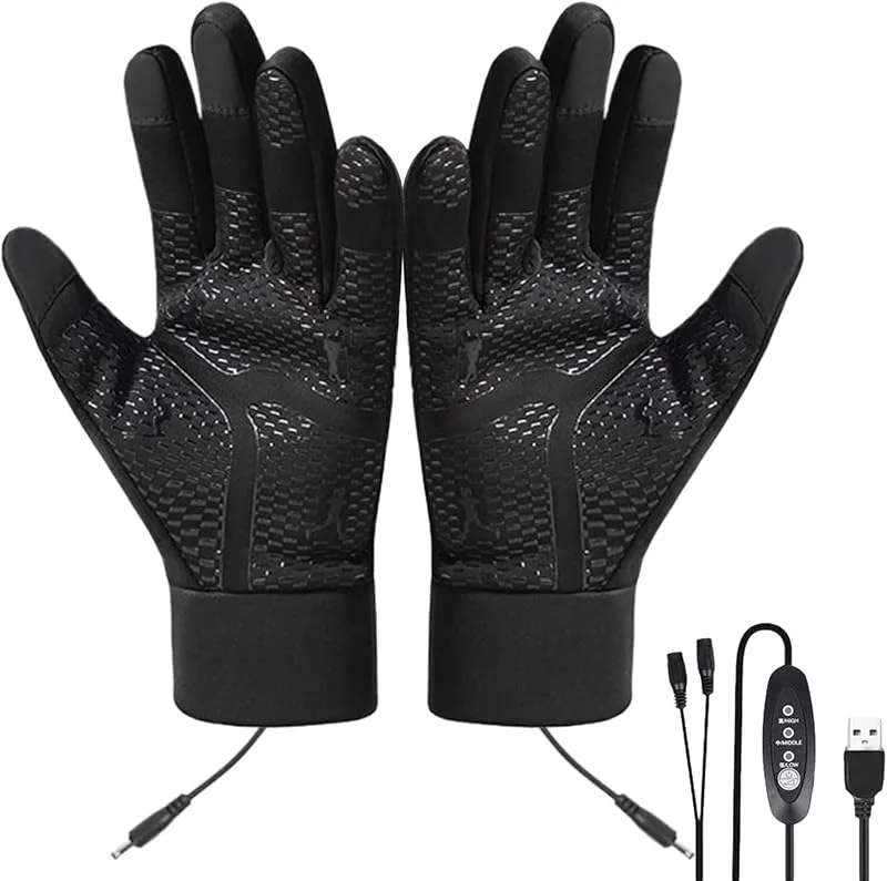 Guantes Térmicos Calefactables Eléctricos de 3 Niveles Táctiles — Cozinha e lar