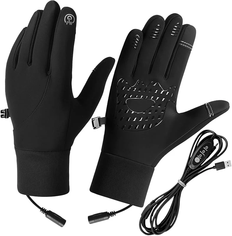 Guantes Calefactados Para Hombre Mitones Invernales Cortavientos Con USB — Cozinha e lar