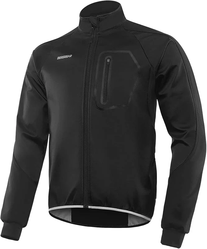 BERGRISAR Casaco de ciclismo homem inverno casaco impermeável polar Softshell casaco MTB Maillots de ciclista BG011 — Cozinha e lar