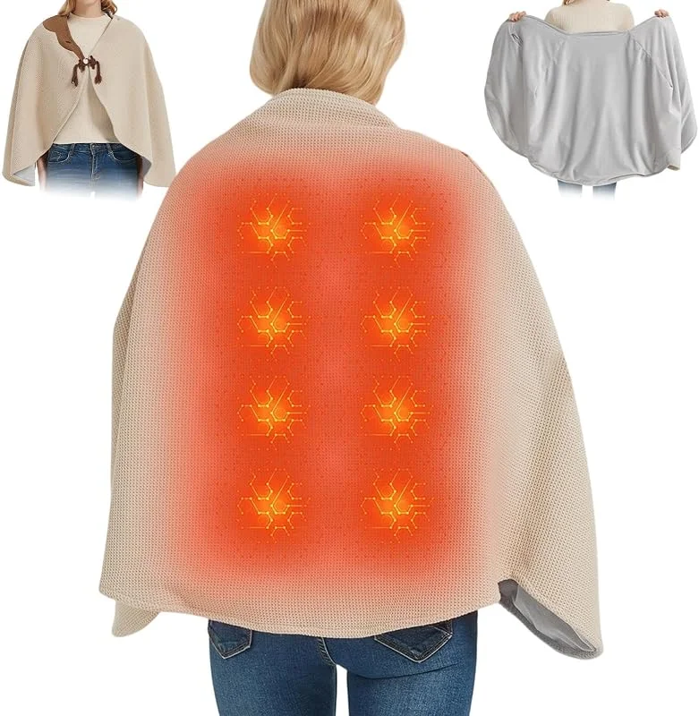 Manta térmica para llevar chales eléctricos portátiles calientes con 3 — Roupa aquecida