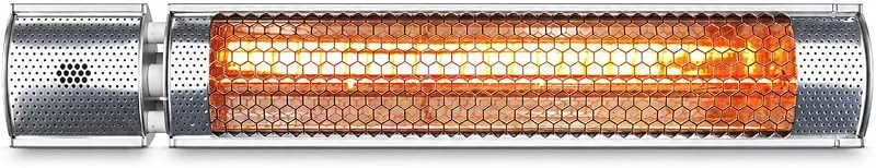 VONALA TERRAL L2000 Aquecedor infravermelho de parede para terraços, 1000, 2000 W, onda curta, controlo remoto, IPX5, âncoras incluídas — Cozinha e lar