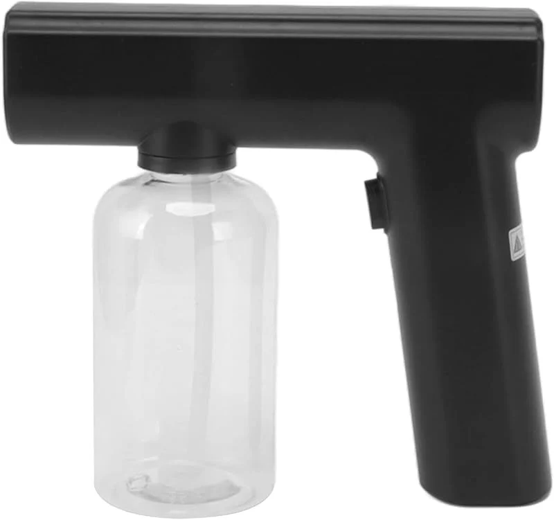 Nebulizador desinfetante profissional, pistola pulverizador elétrico portátil sem fios de 300 ml com luz azul, nebulizador desinfetante portátil recarregável — Humidificador