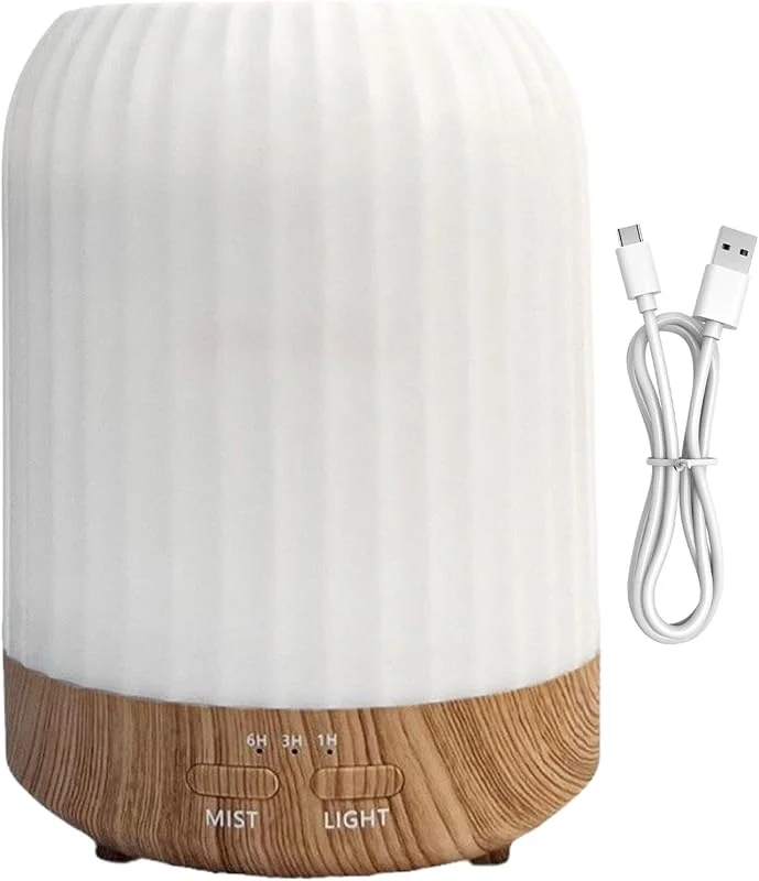 Difusor de aromaterapia humidificador con luz nocturna de 3 modos