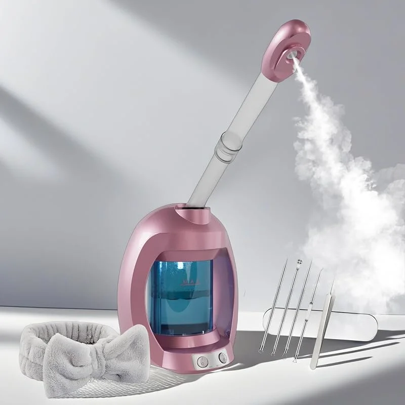 Vaporizador facial nano-iónico para limpeza profunda da cara vapor de cabelo vapor facial profissional vapor facial para spa facial em casa — Humidificador