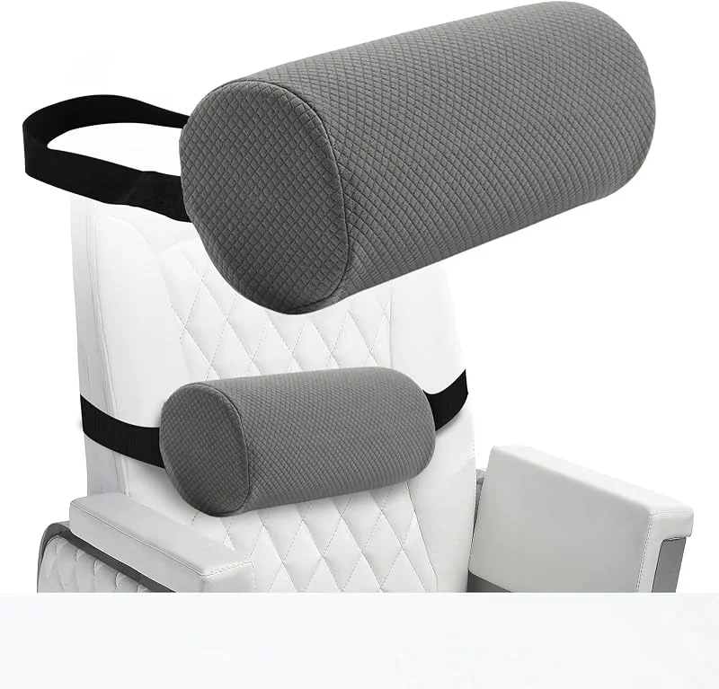 Almofada ergonómica lombar com capa, almofada lombar para carro com correia, suporte de costas para sofá carro, almofada para aliviar a dor, almofada de suporte discal, almofada — Aquecimento