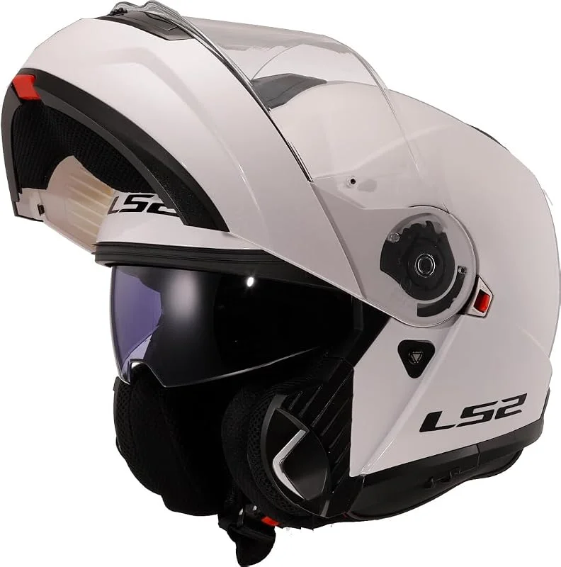 LS2, Capacete Moto Modular Strobe II Gloss White, XL — Cozinha e lar