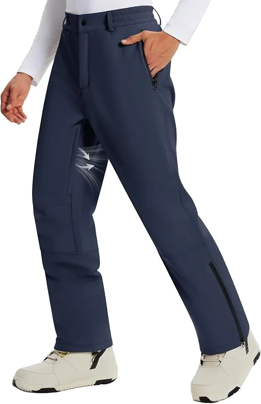 Xnova Pantalon Nieve Hombre Termico Invierno Impermeable(Azul Marino, XXL) — Roupa aquecida