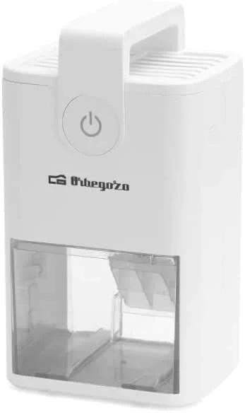 Orbegozo DH 315 Deshumidificador mini silencioso depósito 1 litro baixo consumo 22, 5 W tecnologia térmica luz RGB desliga automático portátil 14 x 25 x 11, 5 cm