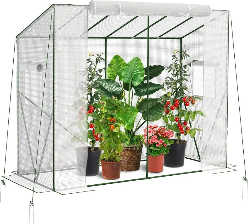 Velway Estufa de jardim exterior impermeável 200 x 79 x 170, 141 cm — Aquecimento